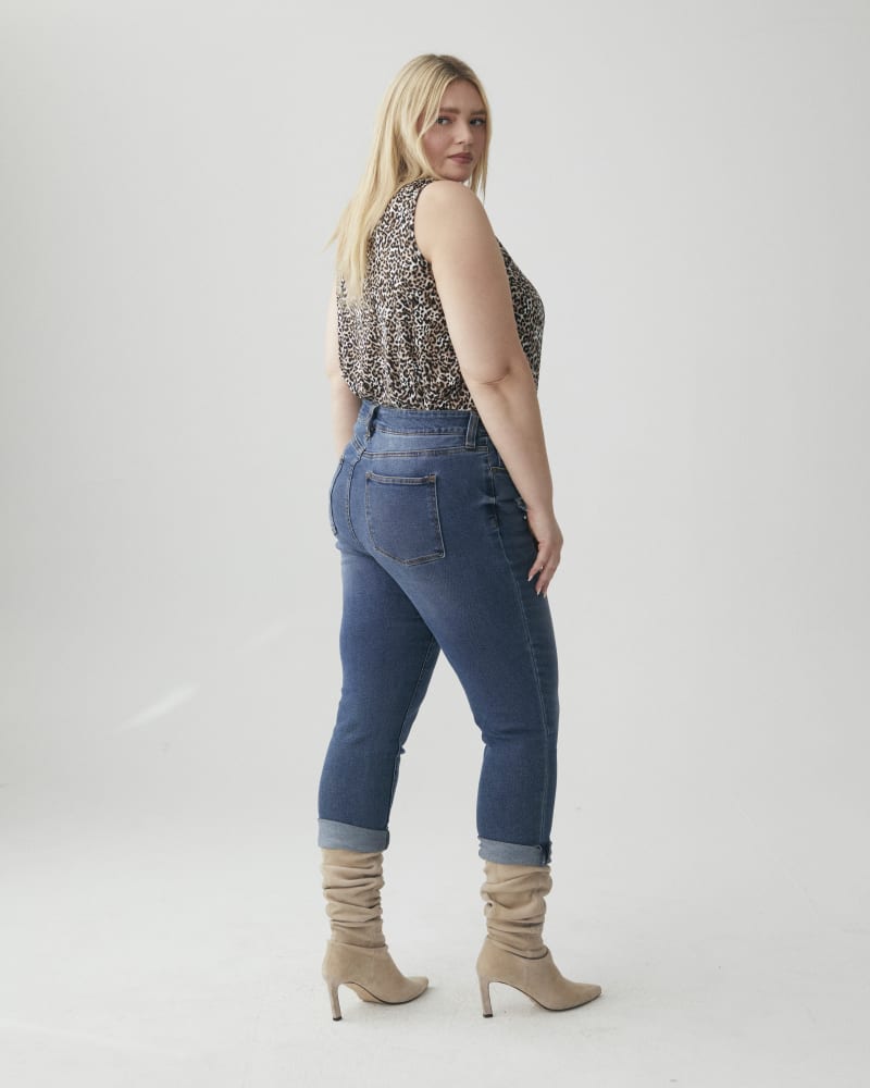 Plus Size Acela Boyfriend Jean Indigo Wash